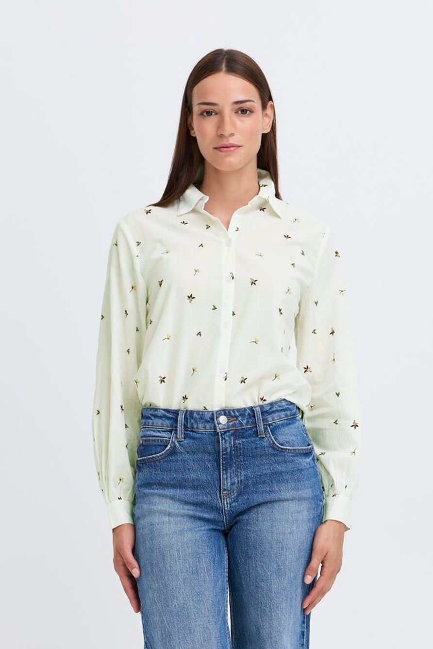 BYJADIS SHIRT - Multi Emb Flower