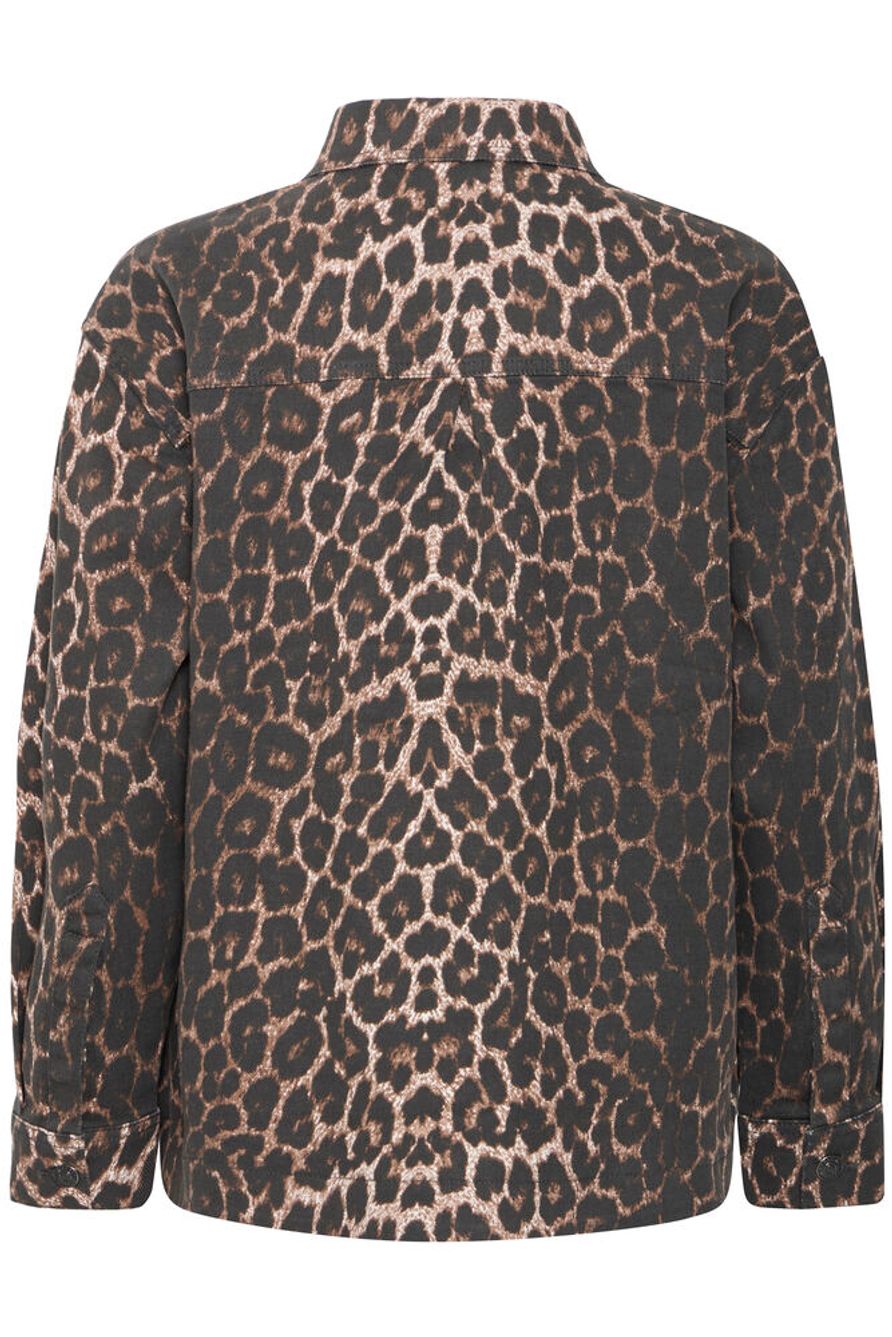 BYKENNA SHIRT - Denim Leopard