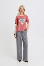 B.Young - BYSOLKO SS T-SHIRT -Marsala Red