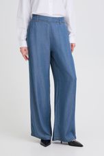 B.Young - BYKOSMO WIDE PANTS 3 - Mid Blue Denim - Blue