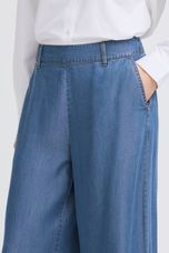 B.Young - BYKOSMO WIDE PANTS 3 - Mid Blue Denim - Blue