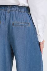 B.Young - BYKOSMO WIDE PANTS 3 - Mid Blue Denim - Blue