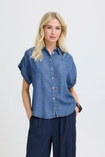 B.Young - BYKOSMO SHIRT 3 - Mid Blue Denim - Blue