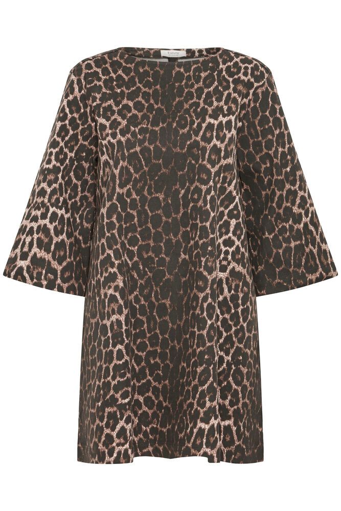 BYKENNA DRESS - Denim Leopard