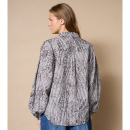 Love & Divine - Love1507 Shirt - Brown Stripe