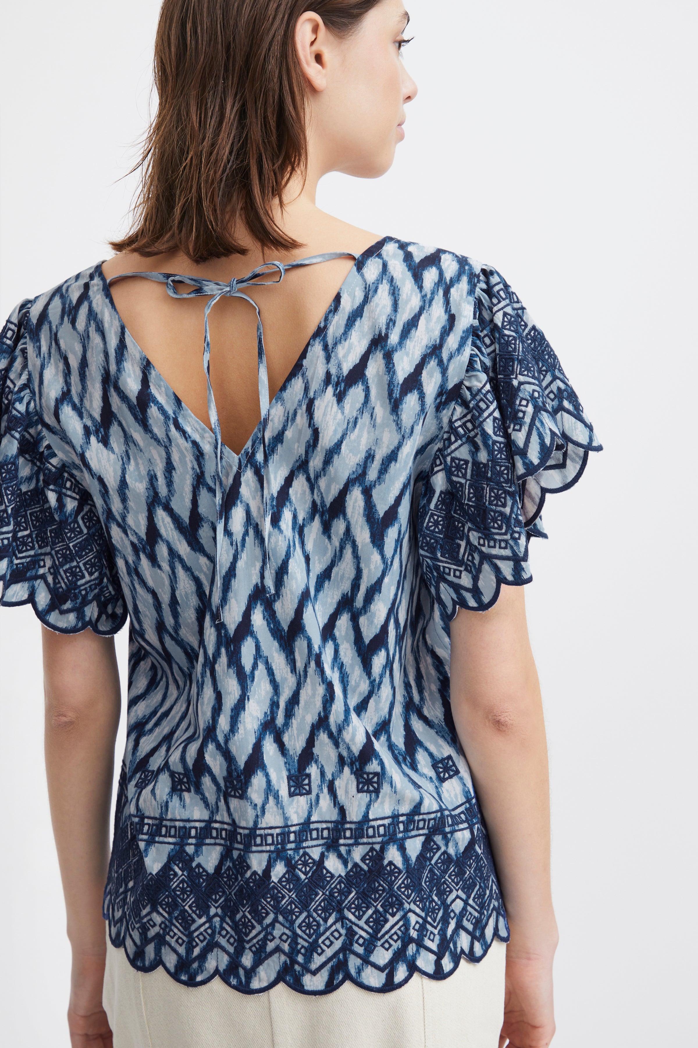 IRNELLIO BLUSE - NELLIO WATERLINE PRINT