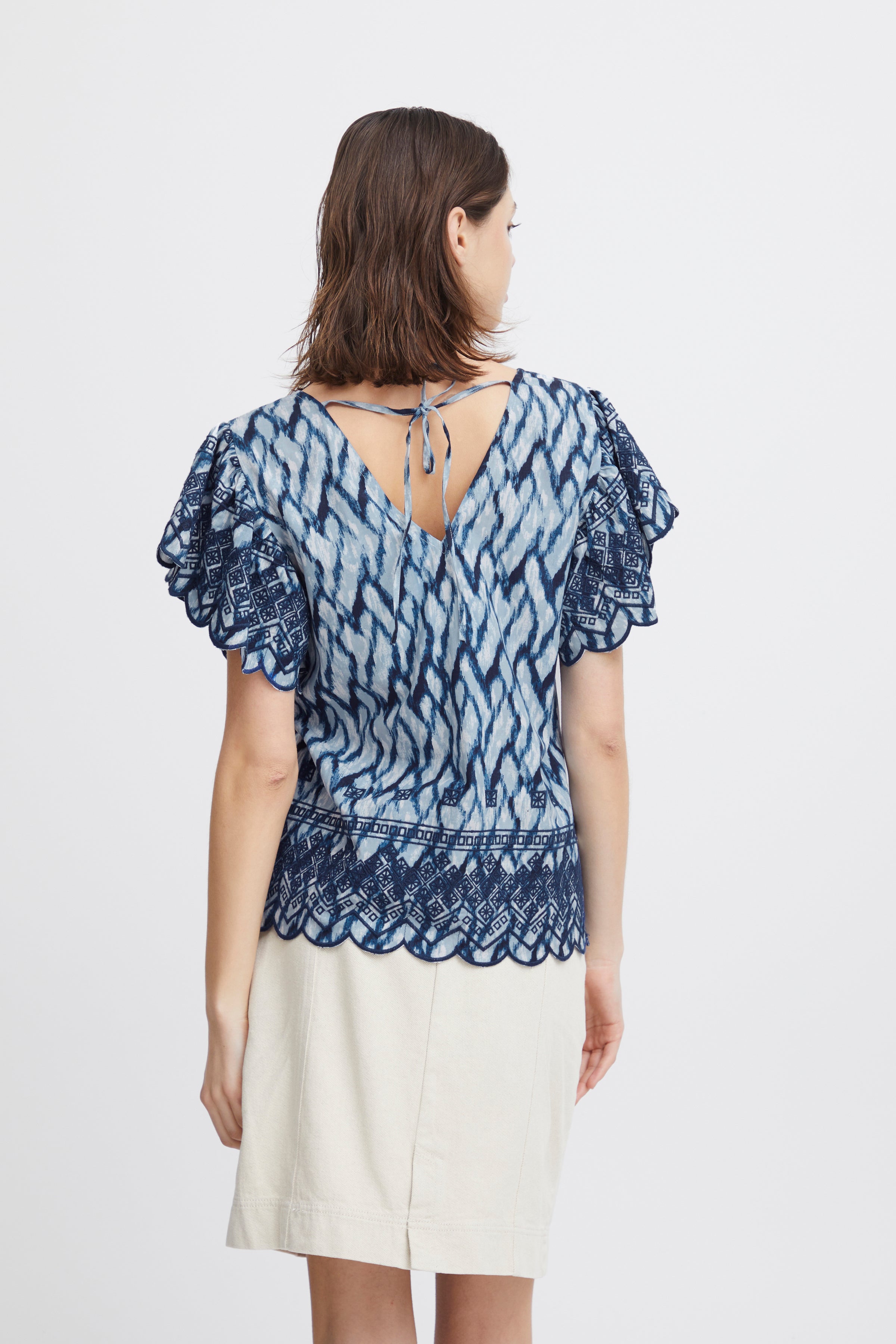 IRNELLIO BLUSE - NELLIO WATERLINE PRINT