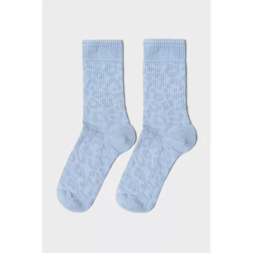 Lala Berlin - Sanira strømper - Light blue leo