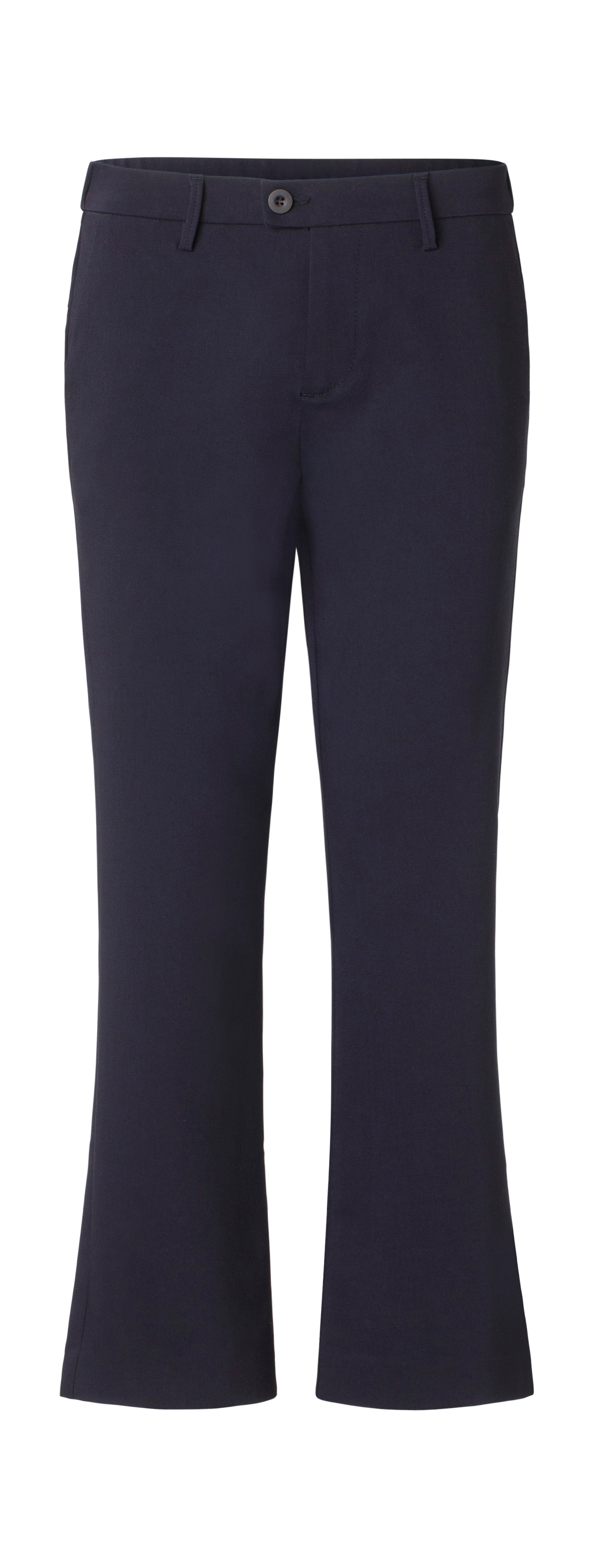 Alice Cropped Flare Pants - Navy